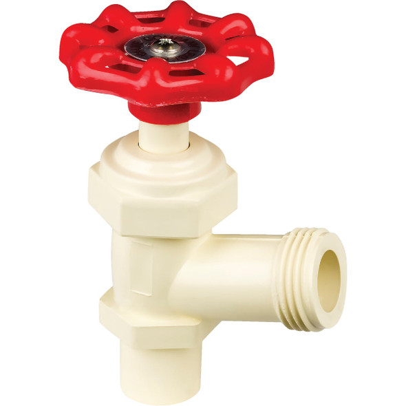 Homewerks 1/2 In. x 3/4 In. Hose Thread CPVC Boiler Drain VBDCPVE3