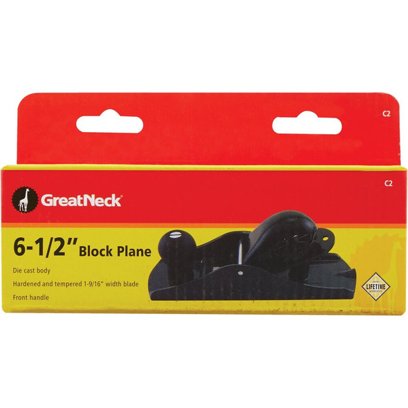 Great Neck 6-1-2 In. Block Plane with 1-9-16 In. Cutter C2 315420