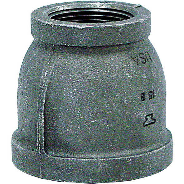 Anvil 1-1/2 In. x 1 In. Malleable Black Iron Reducing Coupling 8700134607