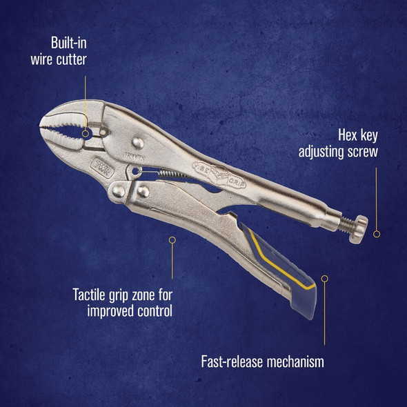 Irwin Vise-Grip Fast Release 7 In. Curved Jaw Locking Pliers IRHT82580 318663
