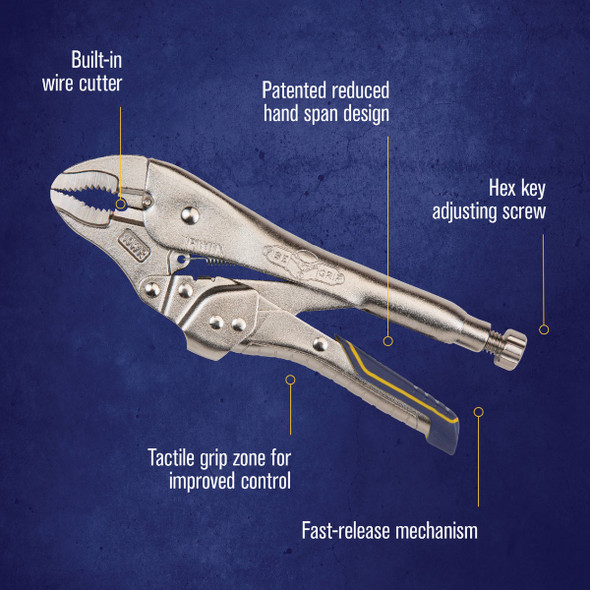 Irwin Vise-Grip Fast Release 10 In. Curved Jaw Locking Pliers