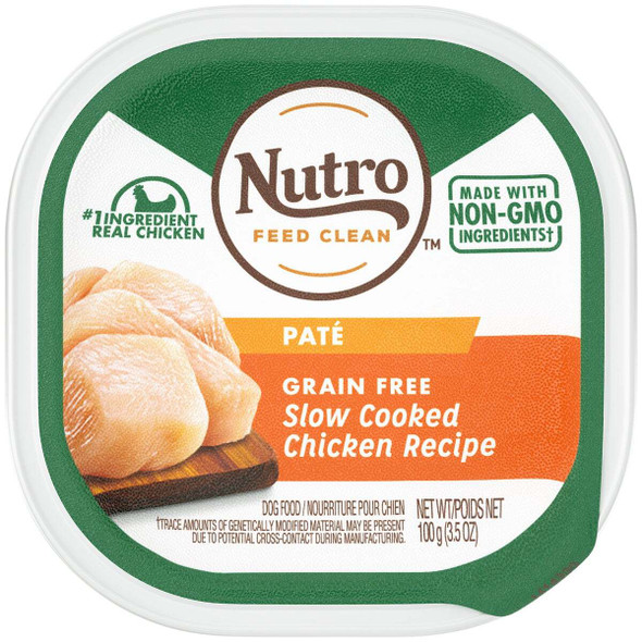 Nutro Grain Free Slow Cooked Chicken Adult Pate Dog Food, 3.5 Oz. 791360
