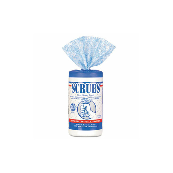 SCRUBS® WIPES,CLEAN,HAND,30 42230