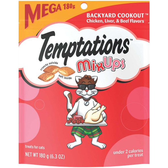 Temptations Mix Ups Backyard Cookout 6.3 Oz. Cat Treats 798352