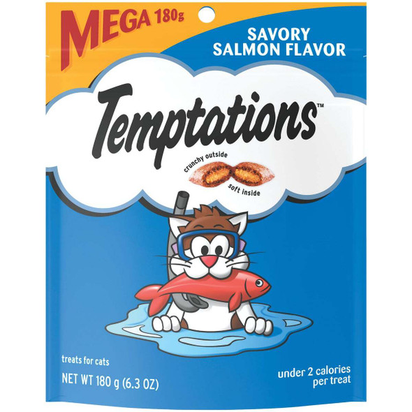 Temptations Savory Salmon 6.3 Oz. Cat Treats 798474