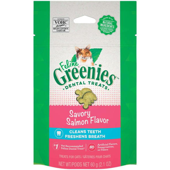 Greenies Savory Salmon 2.1 Oz. Dental Cat Treats 428236