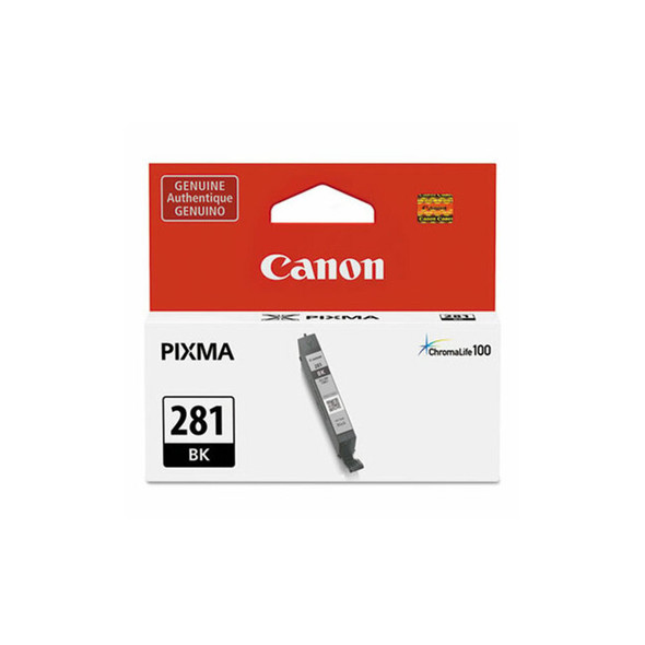 Canon® 2091c001 (cli-281) Chromalife100+ Ink, 750 Page-Yield, Black 2091C001
