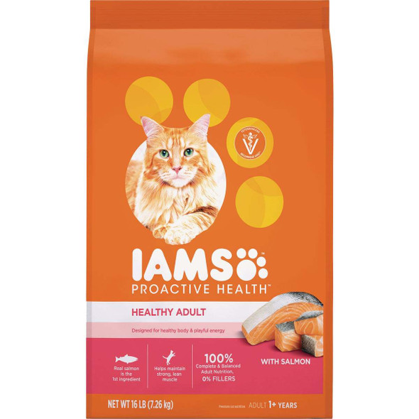 Iams Proactive Health 16 Lb. Salmon & Tuna Flavor Adult Dry Cat Food 109108