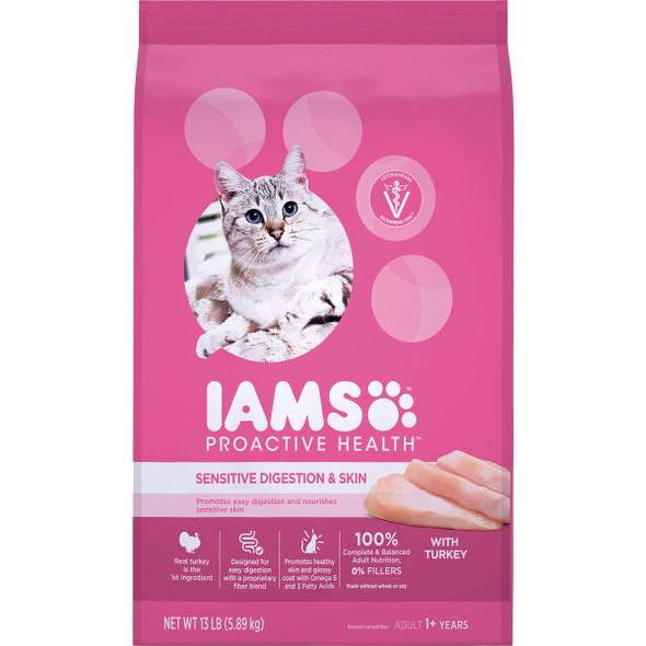 Iams 13# Dgs&skn Chk Cat Food 109133