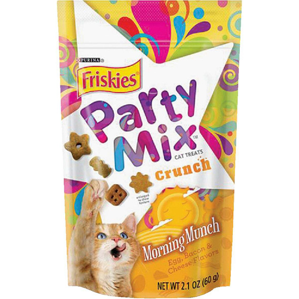 Purina Party Mix Morning Munch-Egg, Bacon, & Cheese 2.1 Oz. Cat Treat 050439