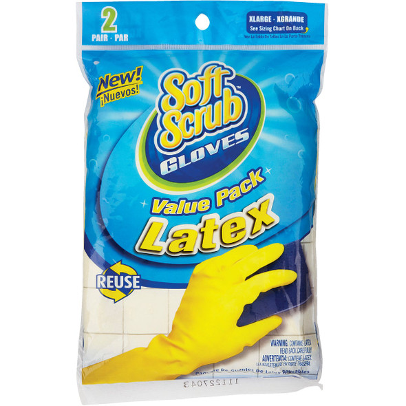 Soft Scrub XL Latex Rubber Glove (2-Pack) 12324-26 600953