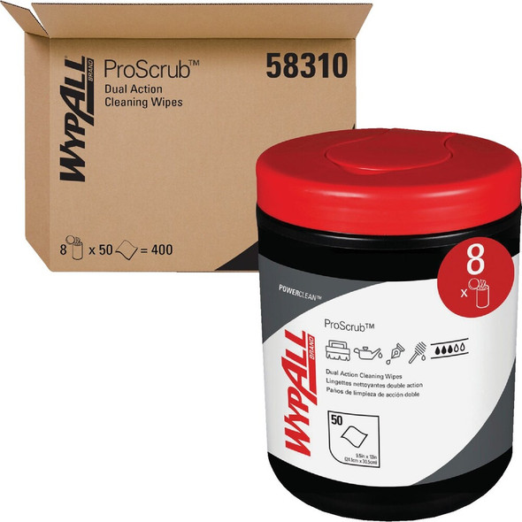 WypAll Waterless Citrus 9-1-2 In. x 12 In. Multi-Purpose Wipes (50-Count) 58310 570641