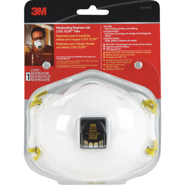 3M N95 Respirator for Welding with Cool Flow Valve 8515HA1-A-PS 338184