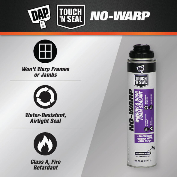 DAP Touch 'n Seal 20 Oz. No Warp Foam Sealant 7565029712 127638