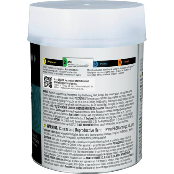Bondo 41 Oz. Glass Reinforced Body Filler with Hardener SS-QT-ES 583969