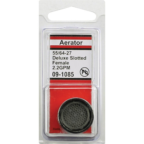 Lasco 2.2 GPM Female Thread Slotted Faucet Aerator 09-1085 403223