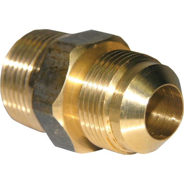 Lasco 15/16 In. M x 1/2 In. MPT Brass Flare Adapter 17-4877
