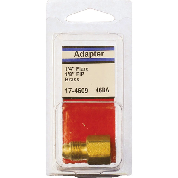 Lasco 1/4 In. M x 1/8 In. FPT Brass Flare Adapter Lasco 1/4 In. M x 1/8 In. FPT Brass Flare Adapter