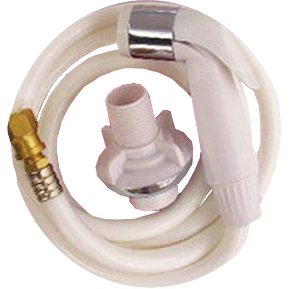 Lasco 48 In. White Spray Head with Hose Sprayer 08-1527
