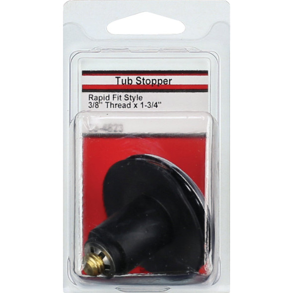 Lasco 3/8 In. x 1-3/4 In. Rapid Fit Tip Toe Bathtub Drain Stopper with Chrome Plated Finish Lasco 3/8 In. x 1-3/4 In. Rapid Fit Tip Toe Bathtub Drain Stopper with Chrome Plated Finish