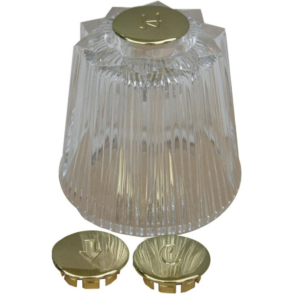 Lasco Price Pfister Round Large Tub & Shower Handle Kit HC-247MB