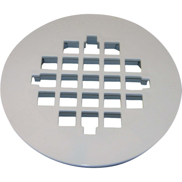 Lasco 3 In. White Plastic Snap-In Casper Style Shower Drain Strainer 03-1257