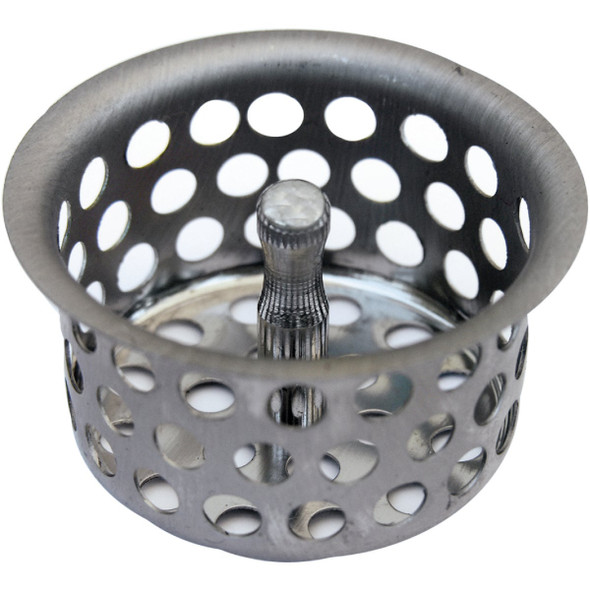 Lasco 1-1/2 In. Chrome Removable Kitchen Strainer Cup with Post 03-1317