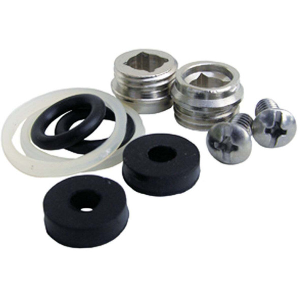 Lasco 10pc PP Stem Repair Kit with Seat Rubber, Nylon & Brass Faucet Repair Kit