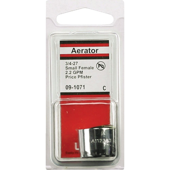 Lasco 2.2 GPM Small Female Thread Aerator 09-1071 403216
