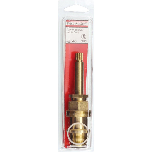 Lasco Price Pfister No. 5043 Hot/Cold Brass Bathtub Stem Lasco Price Pfister No. 5043 Hot/Cold Brass Bathtub Stem
