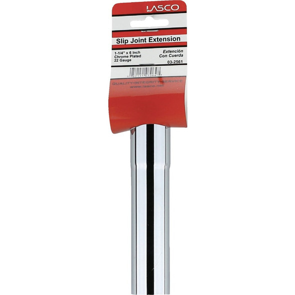 Lasco 1-1-4 In. x 6 In. Chrome Plated Extension Tube 03-2561 403662