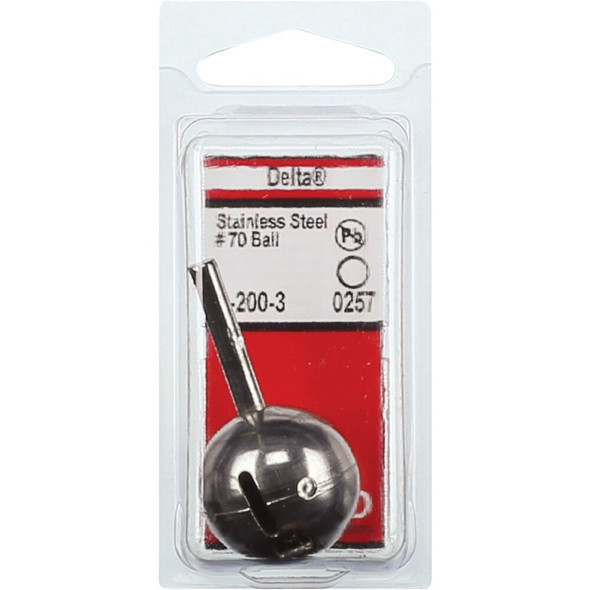 Lasco No. 70 Stainless Steel Ball Replacement for Delta Single-Handle Faucet S-200-3 403790