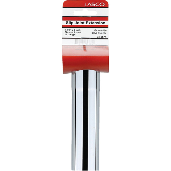 Lasco 1-1-2 In. x 6 In. Chrome Plated Extension Tube 03-2571 403668