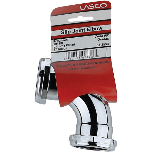 Lasco 1-1-2 In. Chrome-Plated Elbow 03-3853 403743