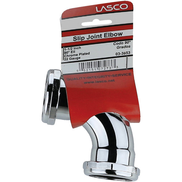Lasco 1-1/2 In. Chrome-Plated Elbow