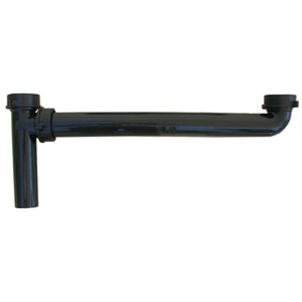 Lasco 1-1/2 In. OD x 16 In. Black Plastic End Outlet Waste 03-4205