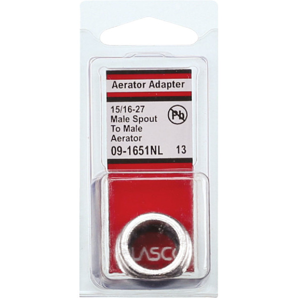 Lasco Male Spout to Male Adapter Faucet Adapter 09-1651NL 403896