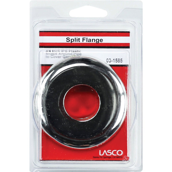 Lasco Chrome-Plated 3/4 In. IP or 1 In. ID Split Plate Lasco Chrome-Plated 3/4 In. IP or 1 In. ID Split Plate