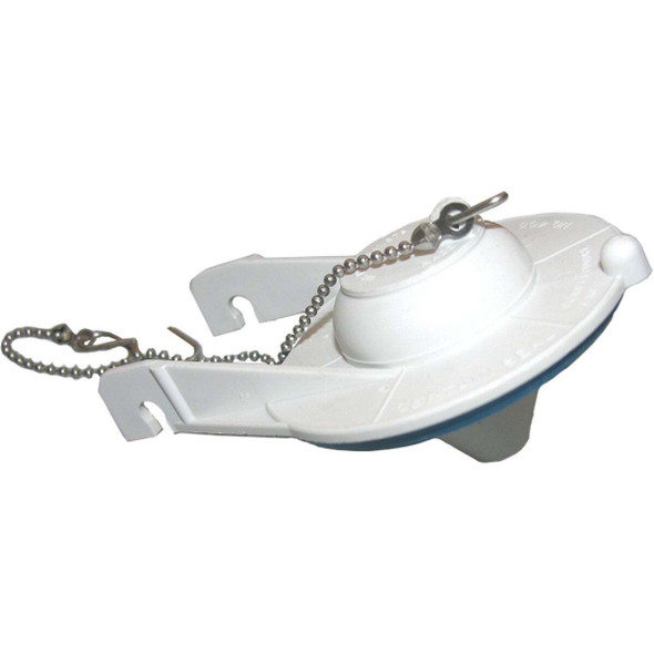Lasco Coast 3 In. White Plastic Toilet Flapper with Chain 04-1597