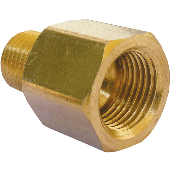 Lasco 3/8 In. F x 1/4 In. MPT Brass Flare Adapter 17-6785 Lasco 3/8 In. F x 1/4 In. MPT Brass Flare Adapter 17-6785