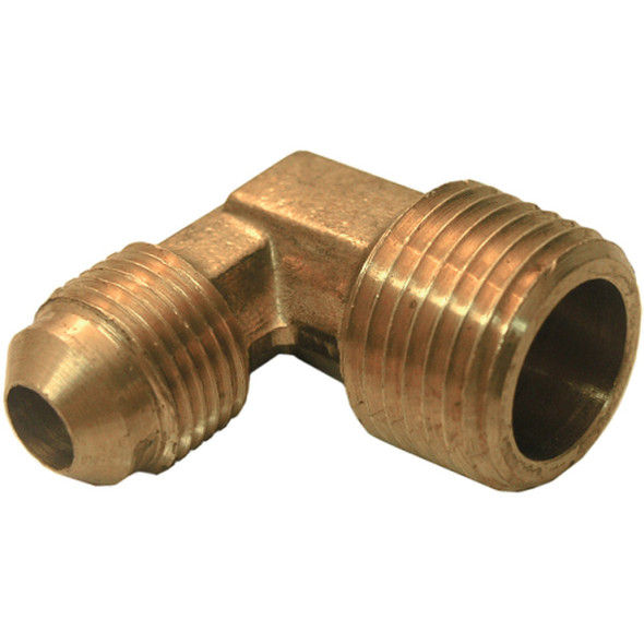 Lasco 3/8 In. MFL x 3/8 In. MPT 90 Deg. Flare Brass Elbow (1/4 Bend) 17-4931