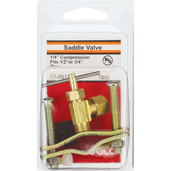 Lasco Compression Outlet Brass Saddle Needle Valve 17-0611 402948