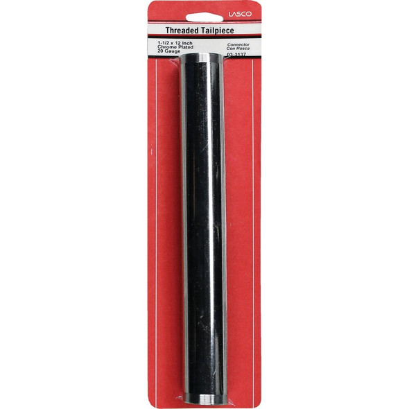 Lasco 1-1-2 In. x 12 In. Chrome Plated Threaded Tube 03-3137 403702