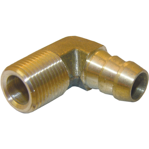 Lasco 3/8 In. MPT x 1/2 In. Hose Barbed 90 Deg. Brass Elbow (1/4 Bend) 17-7915