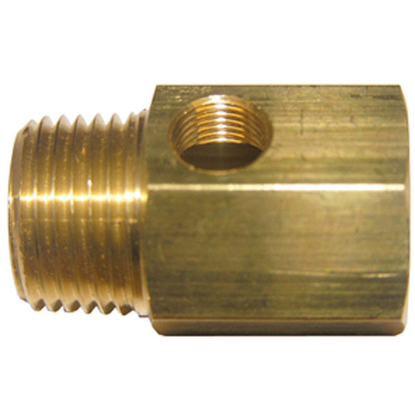 Lasco 1/2 In. FPT x 1/2 In. MPT x 1/8 In. FPT Brass Icemaker Adapter 17-8449