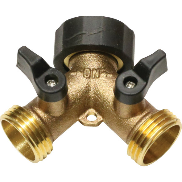 Lasco Brass Wye Hose Shutoff 15-4021