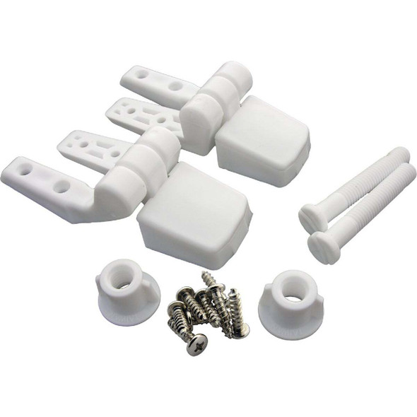 Lasco 3/8" x 2-1/2" White Plastic Toilet Seat Hinge for Bemis 14-1039
