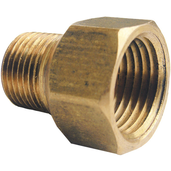 Lasco 1/2 In. FPT x 3/8 In. MPT Brass Adapter 17-8547