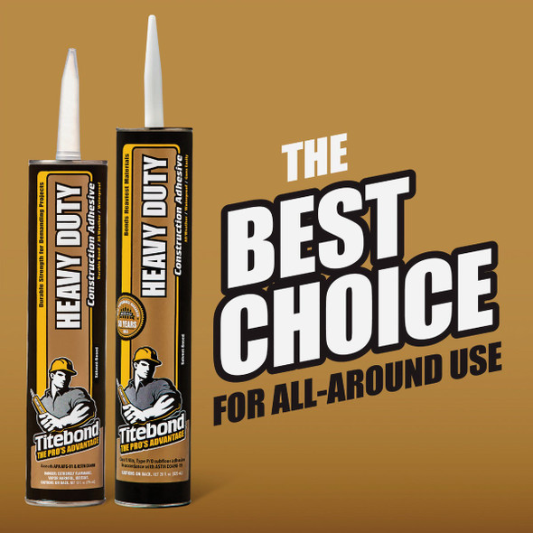Titebond 28 Oz. Heavy Duty Construction Adhesive 5262 Pack of 12 265713