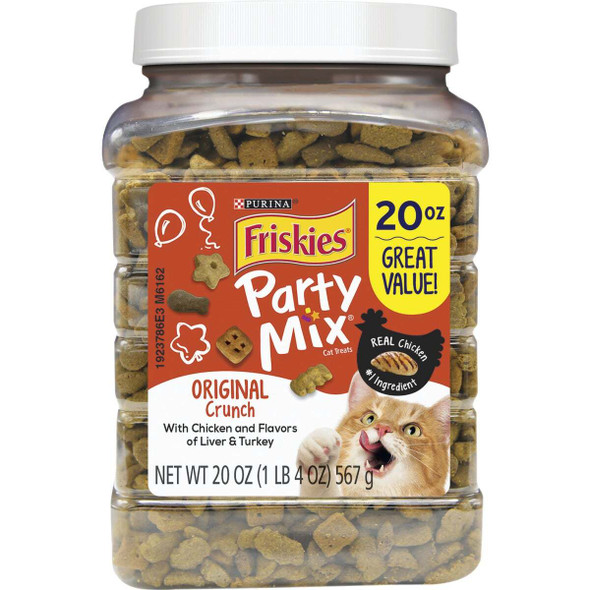 Purina Party Mix Original-Chicken, Liver, & Turkey 20 Oz. Cat Treat 050082